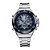 Relógio Masculino Weide AnaDigi WH-1103 - Prata e Azul - Imagem 1
