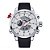 Relógio Masculino Weide AnaDigi WH-3401 - Preto, Prata e Branco - Imagem 1