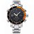 Relógio Masculino Weide AnaDigi WH-5203 - Prata e Laranja - Imagem 1