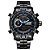 Relógio Masculino Weide AnaDigi WH6902B - Preto e Azul - Imagem 1