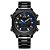 Relógio Masculino Weide AnaDigi WH7302B - Preto e Azul - Imagem 1