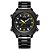 Relógio Masculino Weide AnaDigi WH7302B Preto e Amarelo - Imagem 1