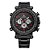 Relógio Masculino Weide AnaDigi WH6305B Preto e Vermelho - Imagem 1
