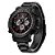 Relógio Masculino Weide AnaDigi WH6305B Preto e Vermelho - Imagem 2