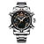 Relógio Masculino Weide AnaDigi WH5205 - Prata e Laranja - Imagem 1