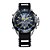Relógio Masculino Weide AnaDigi WH-1103 - Preto e Amarelo - Imagem 1