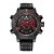 Relógio Masculino Weide AnaDigi WH6103B Preto e Vermelho - Imagem 2
