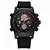 Relógio Masculino Weide AnaDigi WH6403B - Preto e Vermelho - Imagem 1