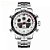 Relógio Masculino Weide AnaDigi WH-6901 - Prata e Branco - Imagem 1