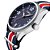 Relógio Masculino Curren Analógico 8195 - Azul, Vermelho, Branco e Prata - Imagem 5