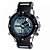 Relógio Masculino Weide AnaDigi Esporte WH-1104 Preto, Prata e Azul - Imagem 1