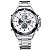 Relógio Masculino Weide AnaDigi WH-1103 - Prata e Branco - Imagem 1