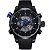 Relógio Masculino Weide AnaDigi WH-3401 - Preto e Azul - Imagem 3