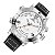 Relógio Masculino Weide AnaDigi WH-6103 Preto e Branco - Imagem 3