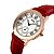 Relógio Feminino Skmei Analógico 1083 - Vermelho, Dourado e Branco - Imagem 2