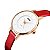 Relógio Feminino Skmei Analógico 1178 - Vermelho, Dourado e Branco - Imagem 2