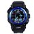 Relógio Skmei Anadigi  0910 Preto e Azul - Imagem 2