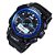 Relógio Skmei Anadigi  0910 Preto e Azul - Imagem 1