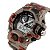 Relógio Masculino Skmei Anadigi 1029 Marrom e Vermelho - Imagem 2