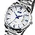 Relógio Masculino Skmei Analógico 9069 - Prata, Branco e Azul - Imagem 2