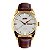 Relógio Masculino Skmei Analógico 9073 - Marrom, Dourado e Branco - Imagem 1