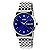 Relógio Masculino Skmei Analógico 9081 - Prata e Azul - Imagem 1