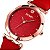 Relógio Feminino Skmei Analógico 1703 Vermelho e Rose - Imagem 3