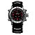 Relógio Masculino Weide AnaDigi WH-1106 - Preto, Prata e Vermelho - Imagem 1