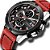 Relógio Masculino Curren Analógico 8308 - Preto e Vermelho - Imagem 2