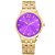 Relógio Feminino Tuguir Analógico TG141 Dourado e Roxo - Imagem 1