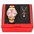 Kit Relógio Feminino Tuguir Analógico TG112 Dourado com Brinde - Imagem 1