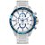 Relógio Masculino Tuguir Cronógrafo TG3118 Prata e Azul - Imagem 1