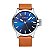 Relógio Masculino Curren Analógico 8208 - Marrom, Prata e Azul - Imagem 1