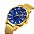 Relógio Masculino Skmei Analógico 9166 Dourado e Azul - Imagem 2