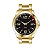 Relógio Masculino Tuguir Analógico Infinity 9166D Dourado e Preto - Imagem 1