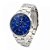 Relógio Masculino Tuguir Analógico 5002 Prata e Azul - Imagem 1
