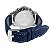 Relógio Cronógrafo Masculino de Aço Tuguir Analógico Infinity TGI37038 Prata e Azul - Imagem 3