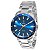 Relógio Masculino Tuguir Analógico Infinity TGI37009 Prata e Azul - Imagem 1