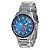 Relógio Masculino de Aço MultiFunção Tuguir Analógico Infinity TGI37044 Prata e Azul - Imagem 1