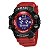 Relógio Masculino Smael Digital 8050 Vermelho e Preto - Imagem 1