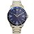 Relógio Masculino de Aço Tuguir Analógico Infinity TGI37072 Prata e Azul - Imagem 1