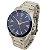 Relógio Masculino de Aço Tuguir Analógico Infinity TGI37072 Prata e Azul - Imagem 2