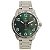 Relógio Masculino Tuguir Analógico Infinity TGI37098 Prata e Verde - Imagem 1