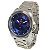 Relógio Masculino de Aço Tuguir Analógico Infinity TGI37092 Prata e Azul - Imagem 2