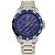 Relógio Masculino de Aço Tuguir Analógico Infinity TGI37076 Prata e Azul - Imagem 1