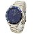 Relógio Masculino de Aço Tuguir Analógico Infinity TGI37076 Prata e Azul - Imagem 2