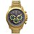 Cronógrafo Masculino Tuguir Analógico Infinity TGI37087 Dourado e Cinza - Imagem 1