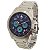 Relógio Cronógrafo Masculino de Aço Tuguir Analógico Infinity TGI37085 Prata e Azul - Imagem 2