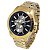 Relógio Masculino de Aço MultiFunção Tuguir Analógico Infinity TGI37083 Dourado e Preto - Imagem 2