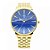 Relógio Masculino Tuguir Analógico 5273G Dourado e Azul - Imagem 1